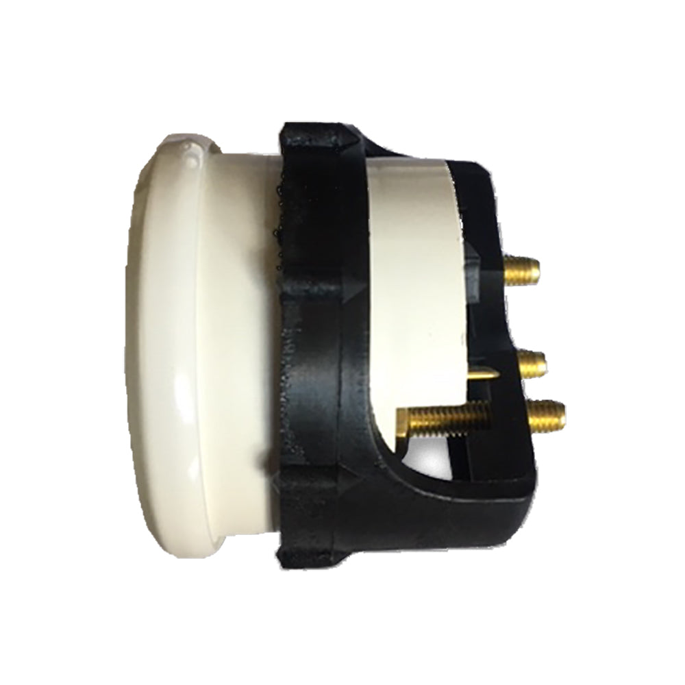 Faria Beede Instruments, Faria Dress White 2" Cylinder Head Temperature Gauge (60 - 220° F)