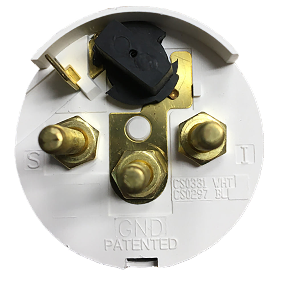 Faria Beede Instruments, Faria Dress White 2" Cylinder Head Temperature Gauge (60 - 220° F)