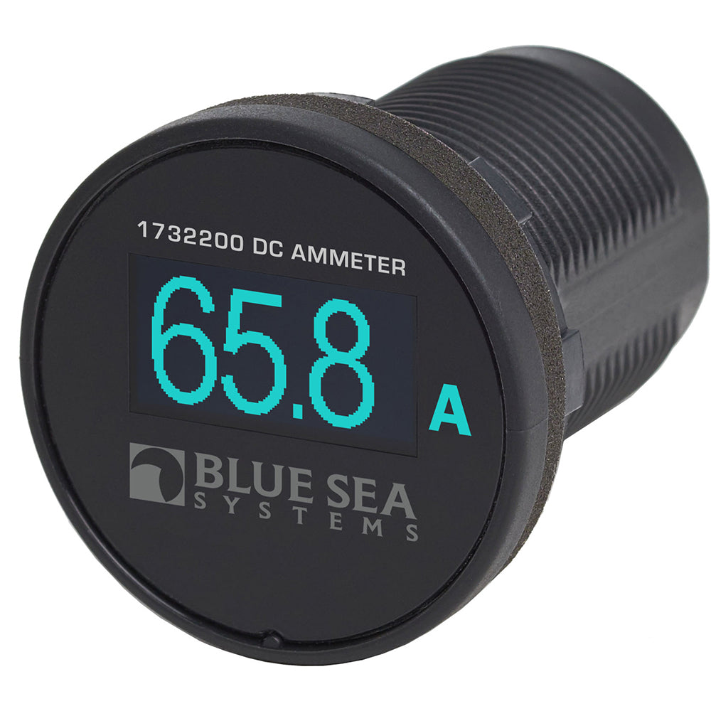 Blue Sea Systems, Blue Sea 1732200 Mini OLED Ammeter - Blue