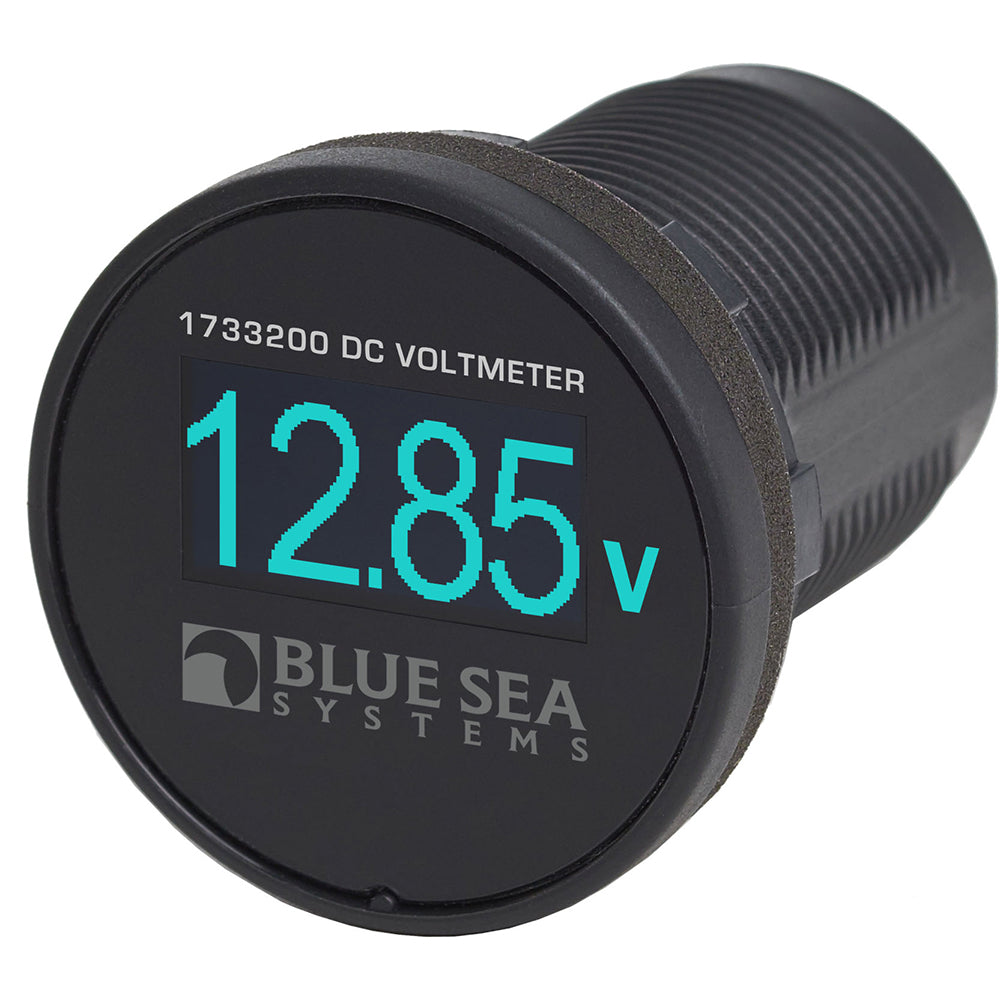 Blue Sea Systems, Blue Sea 1733200 Mini OLED Voltmeter - Blue