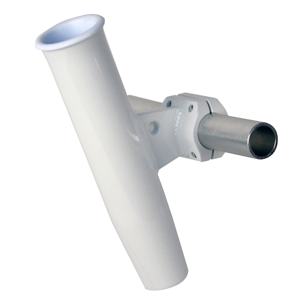 C.E. Smith, C. E. Smith Aluminum Horizontal Clamp-On Rod Holder 1-5/16" OD White - Powdercoat w/Sleeve