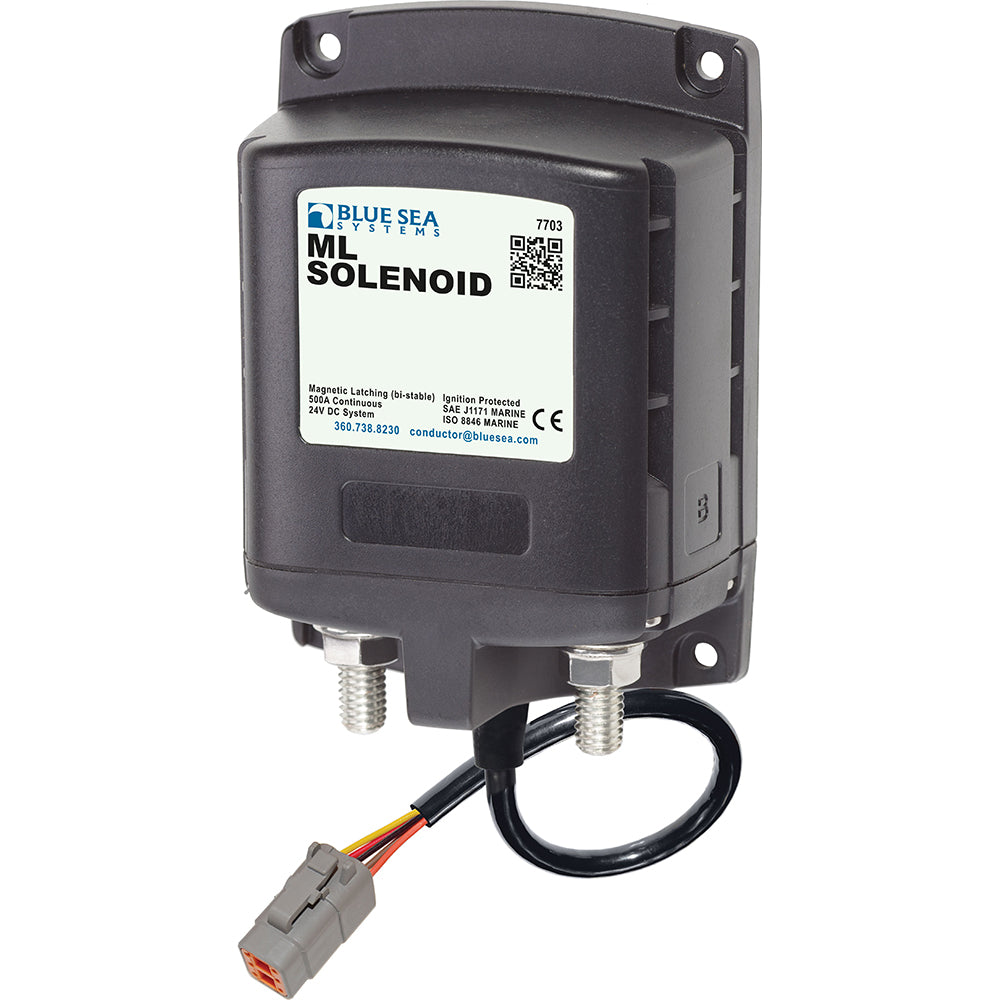 Blue Sea Systems, Blue Sea 7703100 ML Solenoid 24V 500A w/Deutsch Connector