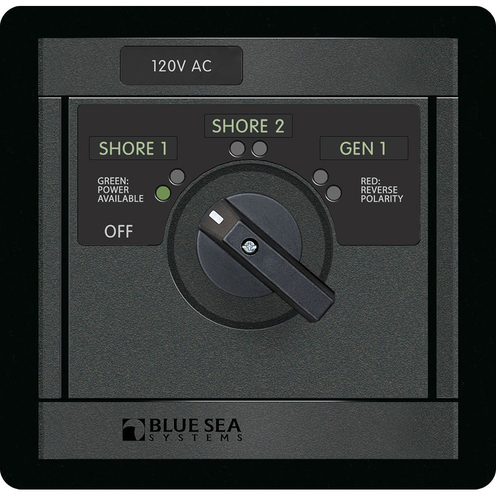 Blue Sea Systems, Blue Sea 1482 120V AC Rotary 30A OFF + 3 Sources