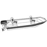 Carver by Covercraft, Carver Performance Poly-Guard Styled-to-Fit Boat Cover f/14.5' Open Jon Boats - Shadow Grass