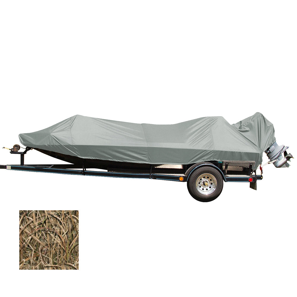 Carver by Covercraft, Carver Performance Poly-Guard Styled-to-Fit Boat Cover f/16.5' Jon Style Bass Boats - Shadow Grass