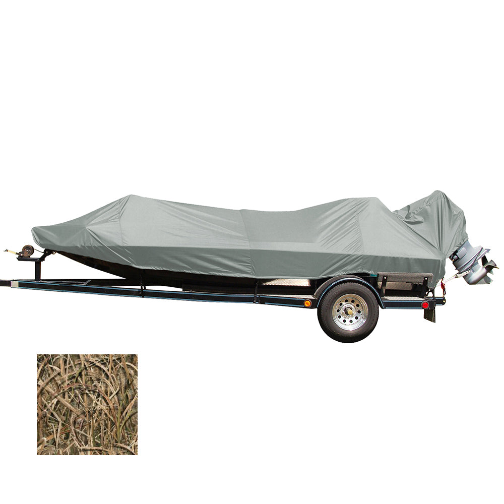 Carver by Covercraft, Carver Performance Poly-Guard Styled-to-Fit Boat Cover f/18.5' Jon Style Bass Boats - Shadow Grass