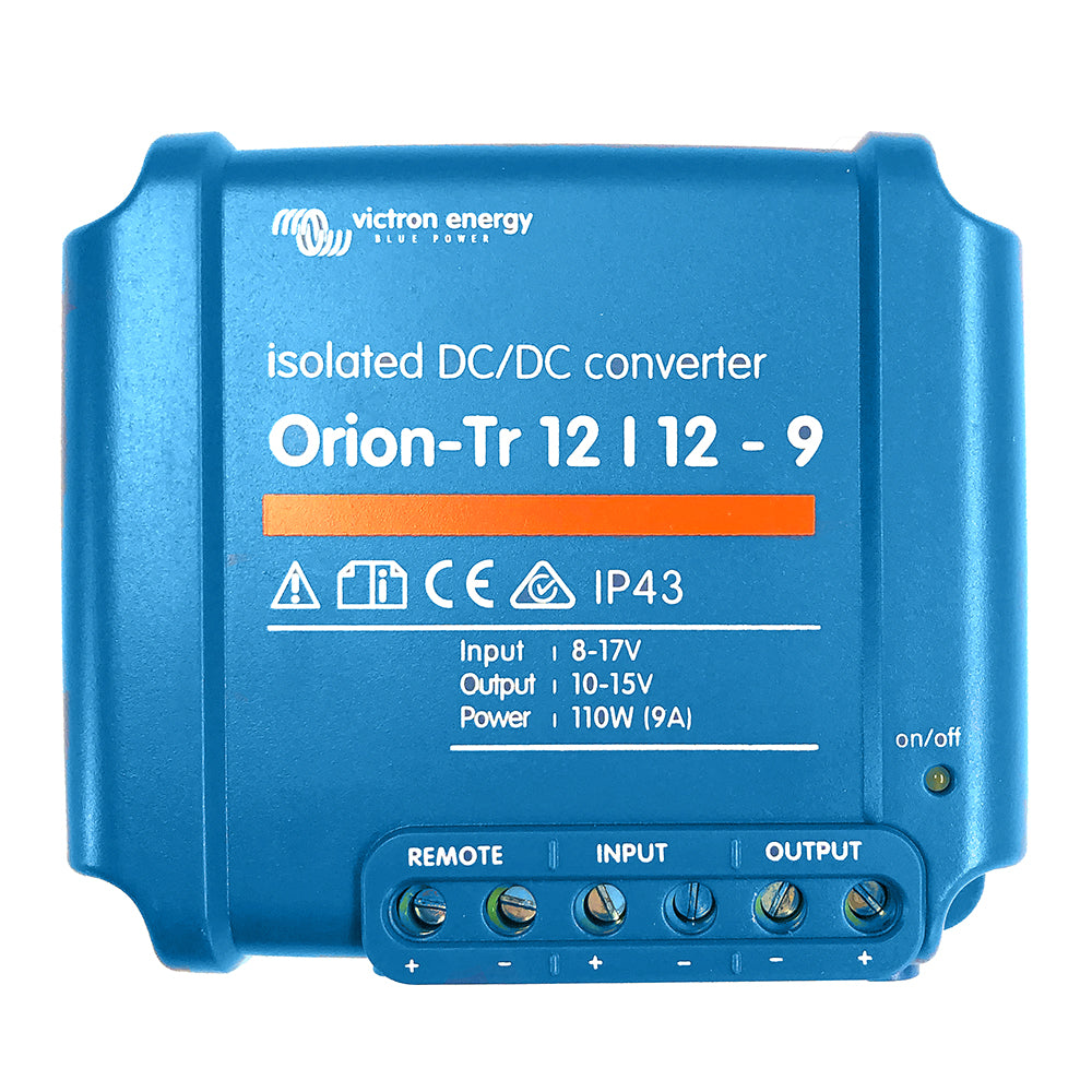 Victron Energy, Victron Orion-TR DC-DC Converter - 12 VDC to 12 VDC - 9AMP Isolated