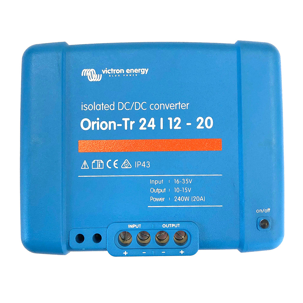 Victron Energy, Victron Orion-TR DC-DC Converter - 24 VDC to 12 VDC - 20AMP Isolated