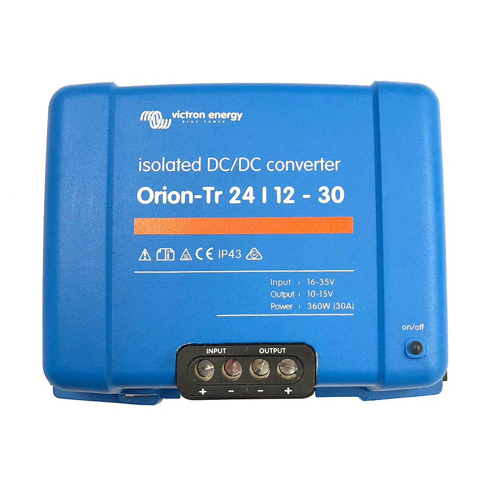 Victron Energy, Victron Orion-TR DC-DC Converter - 24 VDC to 12 VDC - 30AMP Isolated