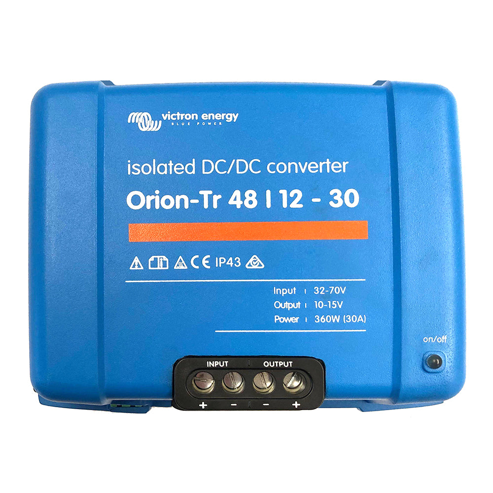 Victron Energy, Victron Orion-TR DC-DC Converter - 48 VDC to 12 VDC - 30AMP Isolated
