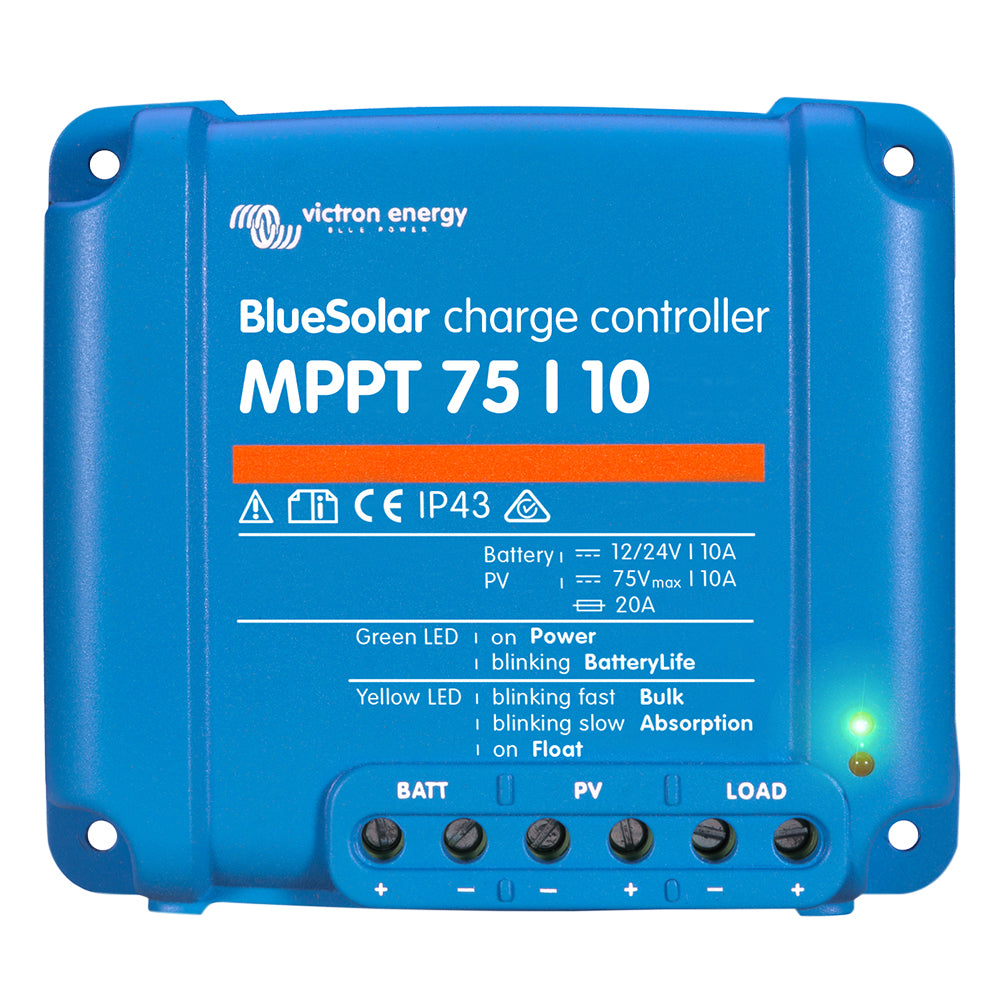 Victron Energy, Victron BlueSolar MPPT Charge Controller - 75V - 10AMP (UL 1741)
