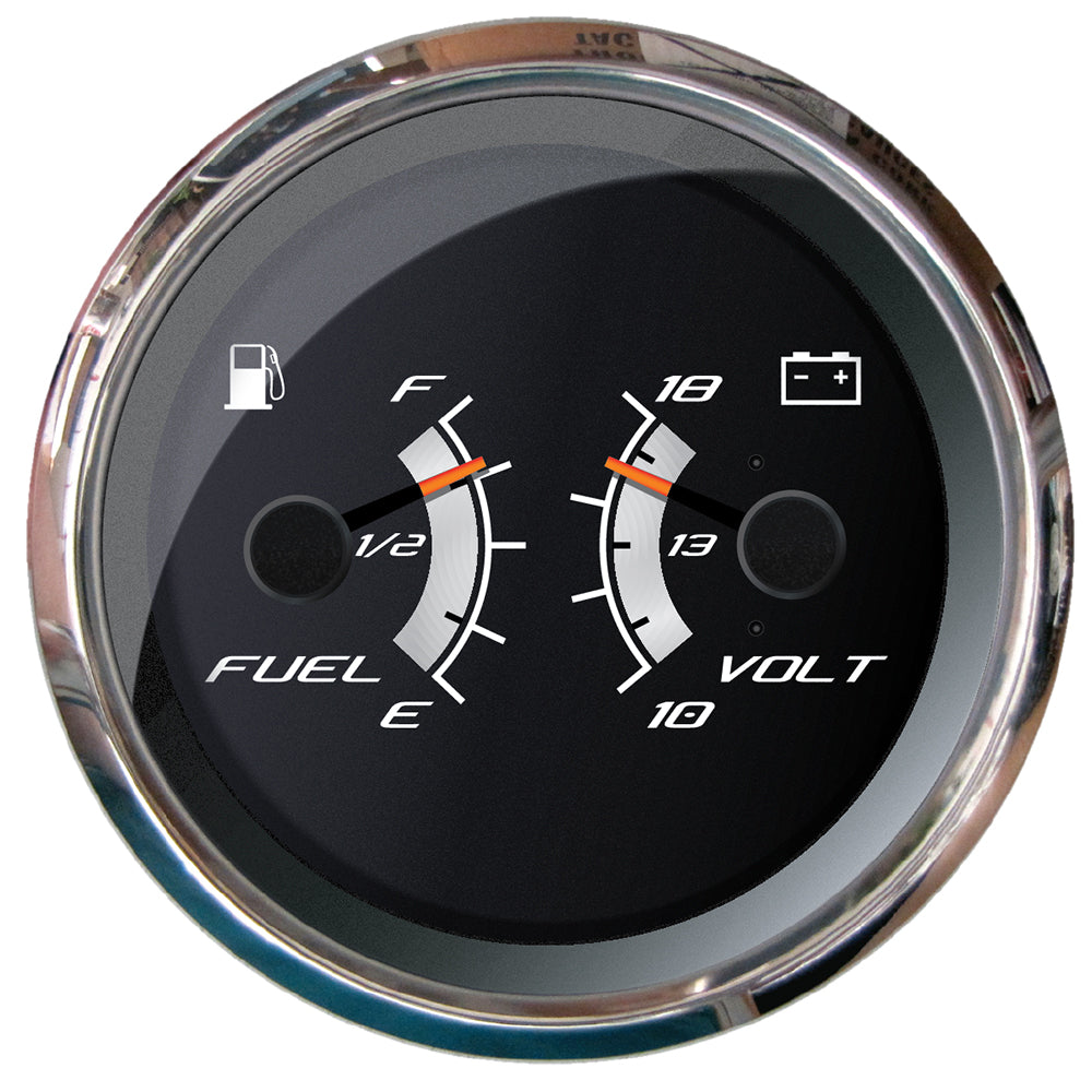 Faria Beede Instruments, Faria Platinum 4" Multi-Function - Fuel Level & Voltmeter