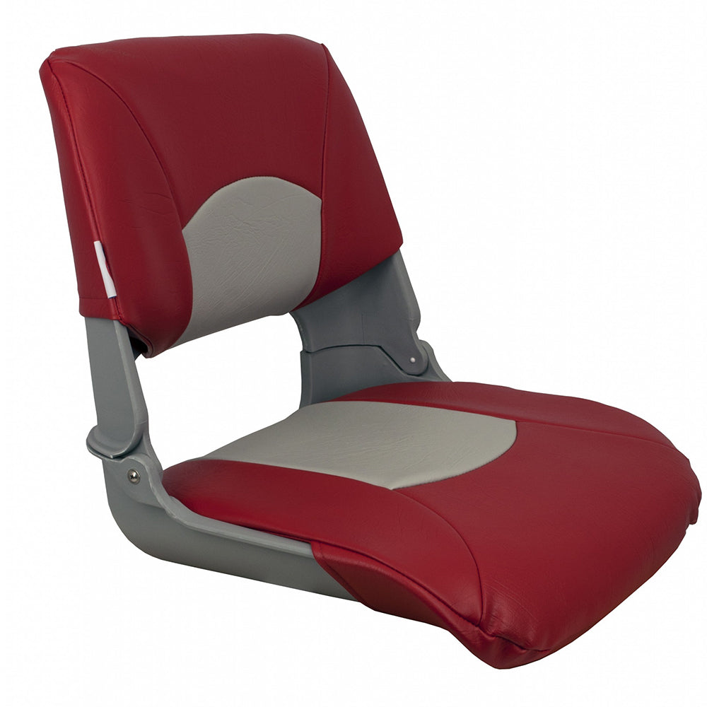 Springfield Marine, Springfield Skipper Standard Seat Fold Down - Grey/Red