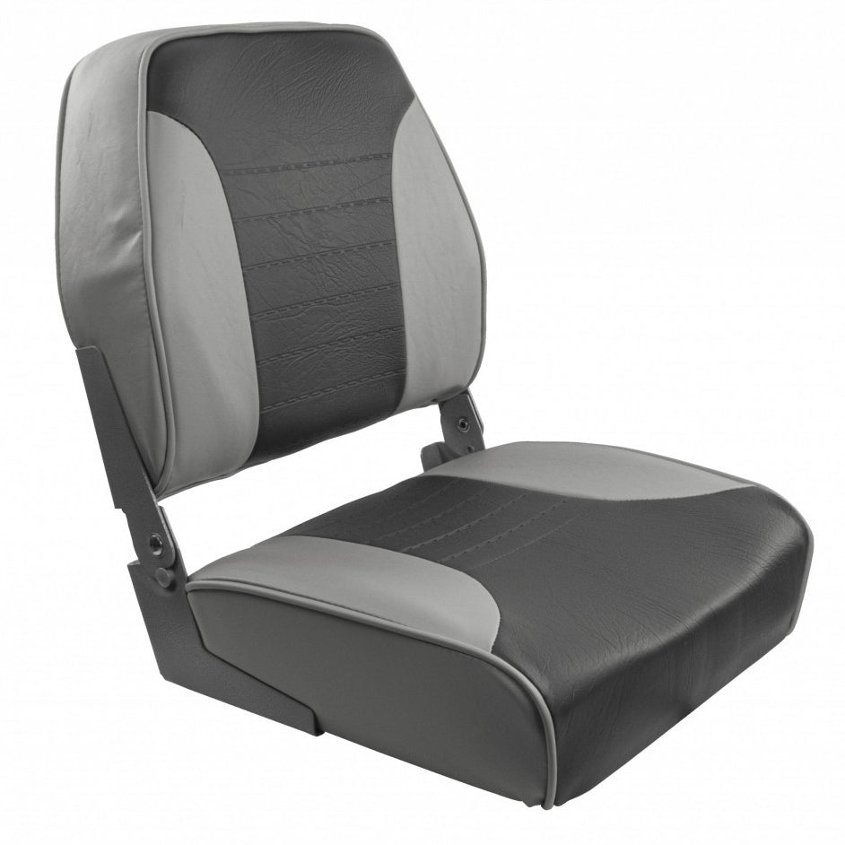Springfield Marine, Springfield Economy Multi-Color Folding Seat - Grey/Charcoal