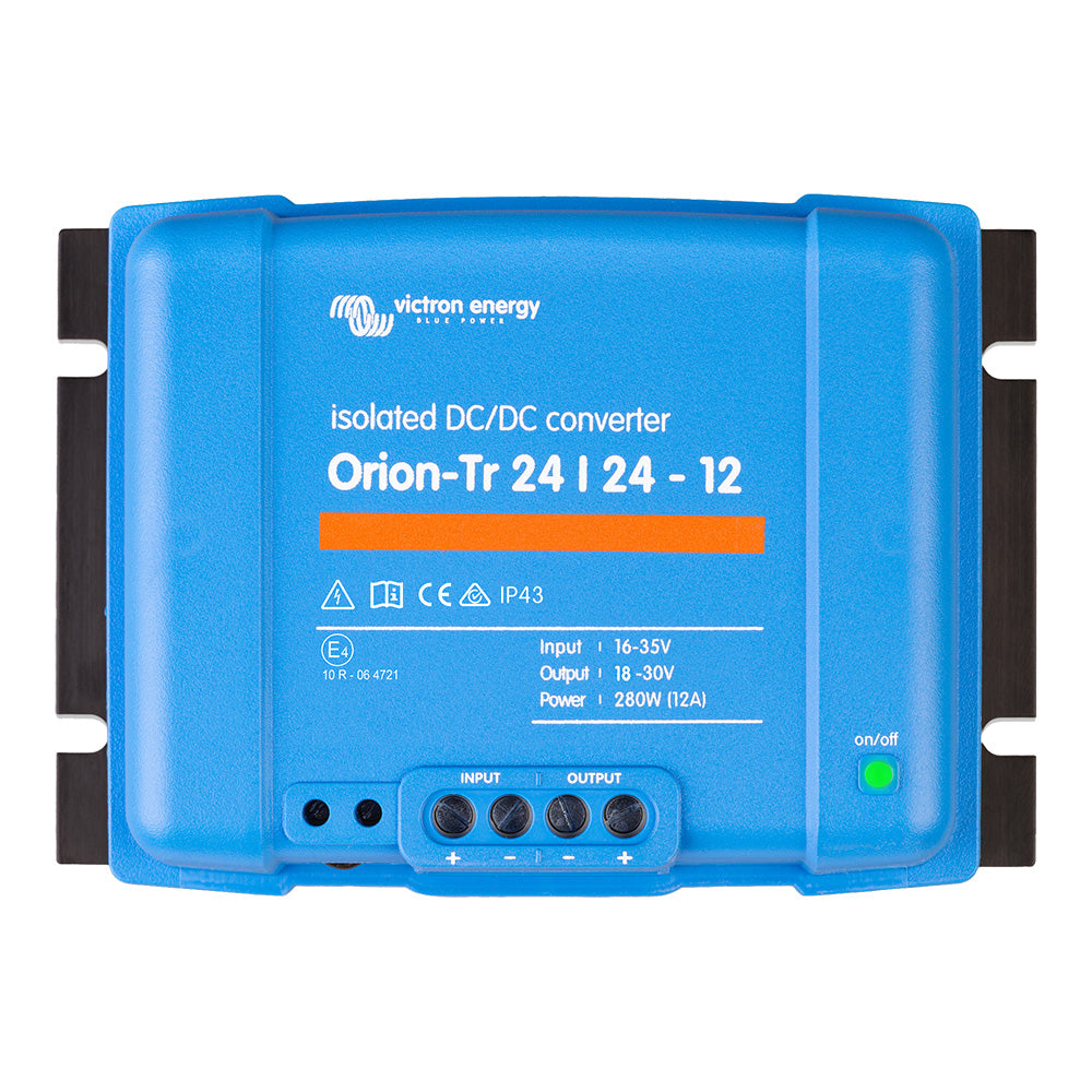Victron Energy, Victron Orion-TR DC-DC Converter - 24 VDC to 24 VDC - 280W - 12AMP Isolated