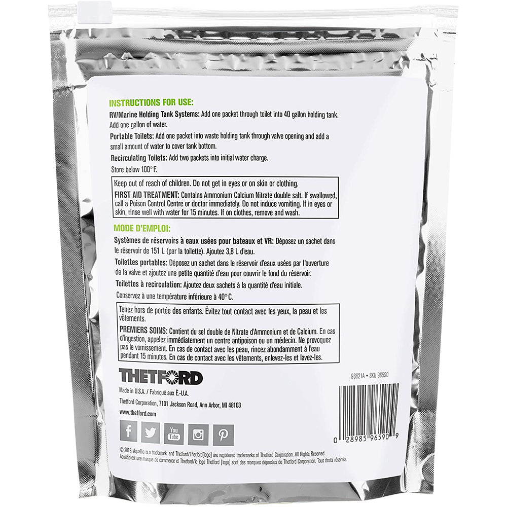 Thetford Marine, Thetford AquaBio - 16 Toss-Ins® Concentrate Packets