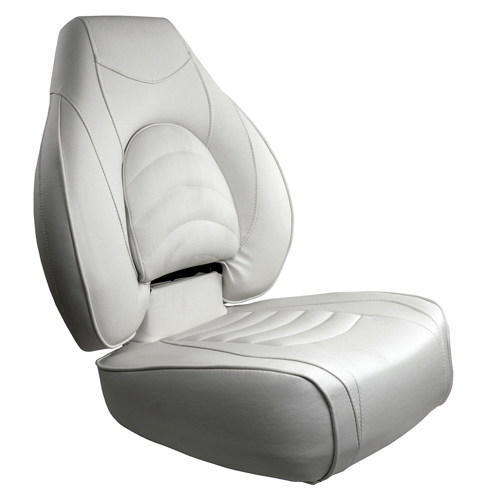 Springfield Marine, Springfield Fish Pro High Back Folding Seat - White