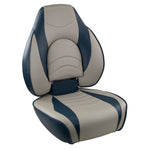 Springfield Marine, Springfield Fish Pro High Back Folding Seat - Blue/Grey