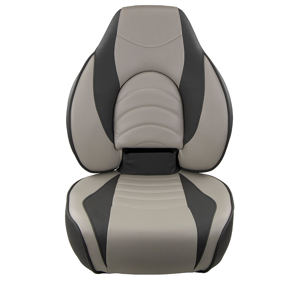 Springfield Marine, Springfield Fish Pro High Back Folding Seat - Charcoal/Grey
