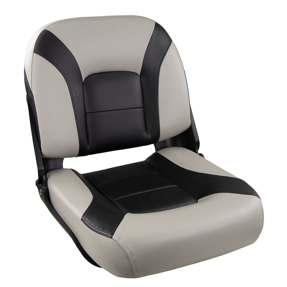 Springfield Marine, Springfield Skipper Premium LB Folding Seat - Grey/Black