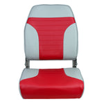 Springfield Marine, Springfield High Back Multi-Color Folding Seat - Red/Grey