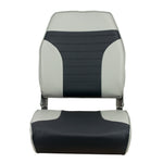 Springfield Marine, Springfield High Back Multi-Color Folding Seat - Grey/Charcoal