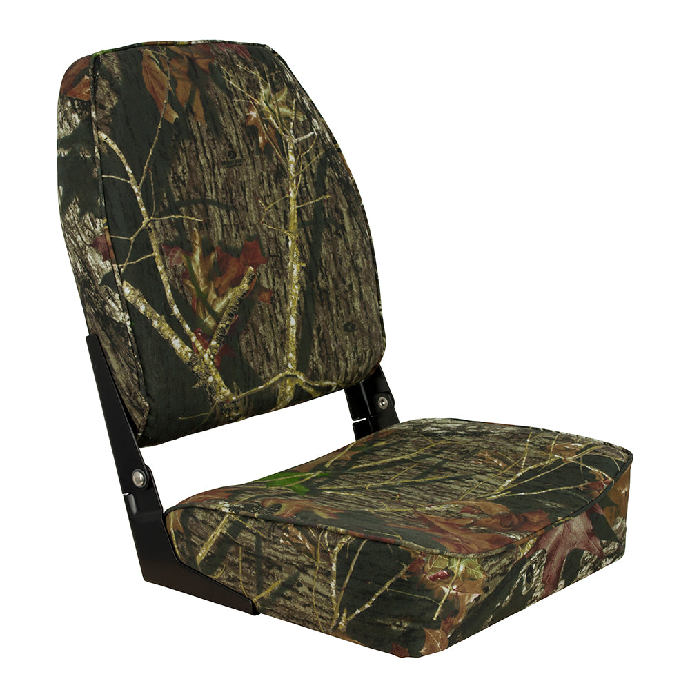 Springfield Marine, Springfield High Back Folding Seat - Mossy Oak Break-Up
