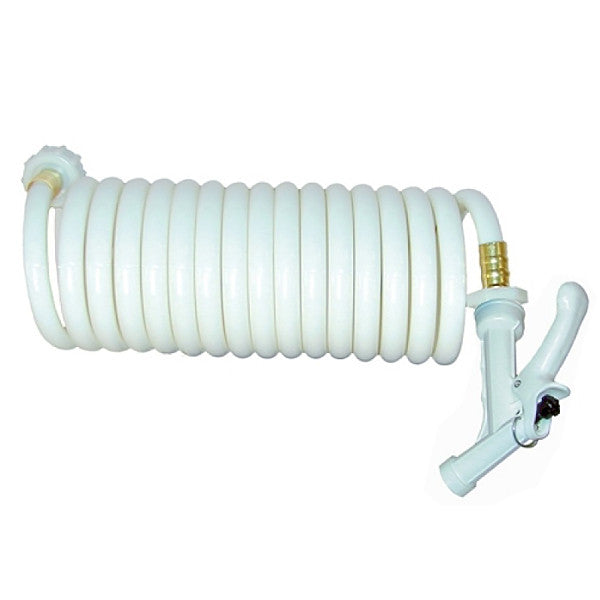 T-H Marine 15' Coiled Wash Down Hose, WDH-15W-B-DP