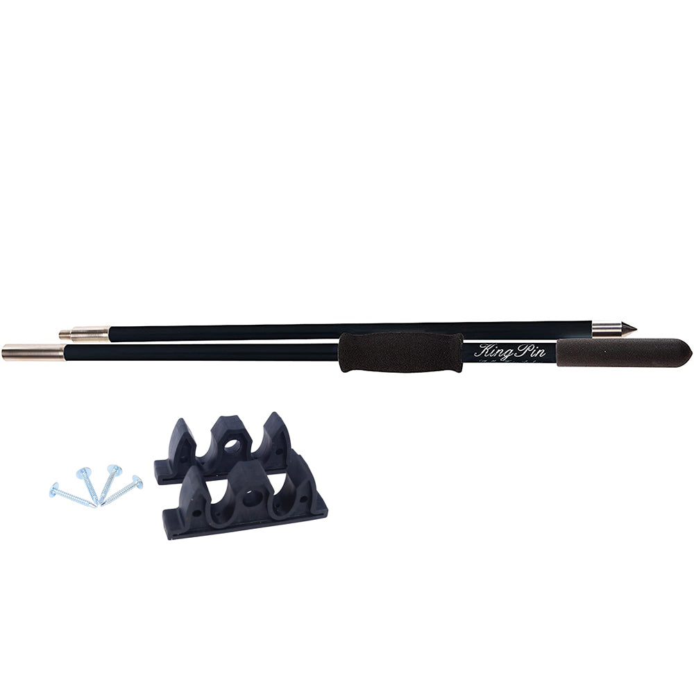 Panther Products, Panther 8' King Pin Anchor Pole - 2-Piece - Black