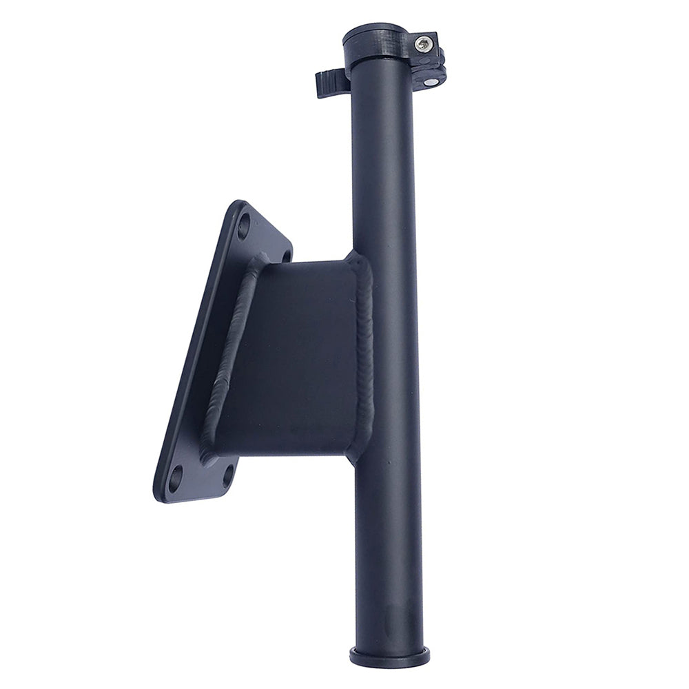 Panther Products, Panther 5" Set Back Transom Mount Bracket - Black - Powder Coat
