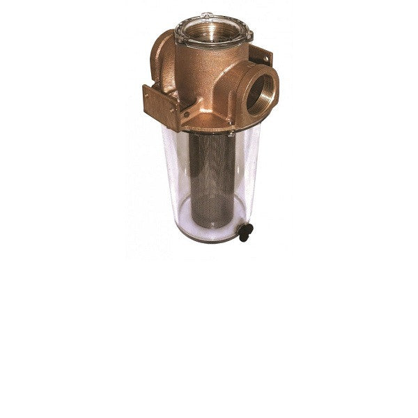 Groco Bronze Raw Water Intake Strainer w/Plastic Basket, 1"