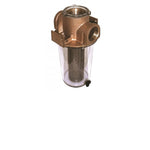 Groco Bronze Raw Water Intake Strainer w/Plastic Basket, 1-1/4"