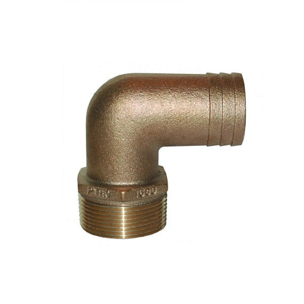 Groco 90° Bronze Elbow Pipe To Hose Fitting, PTHC-5062