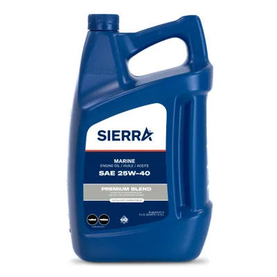 Sierra 25W-40 4-Stroke Catalyst Marine Oil, 5 Quart