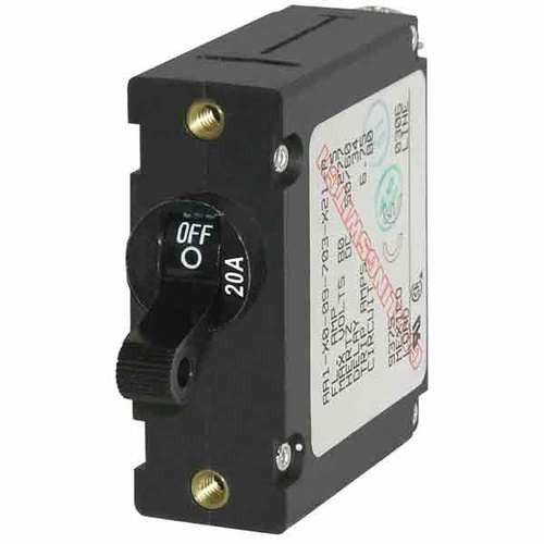 Blue Seas, Blue Sea A Series Toggle Circuit Breaker, 20 Amps
