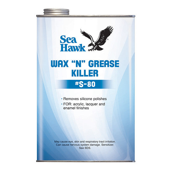 Sea Hawk Wax N Grease Killer, Quart