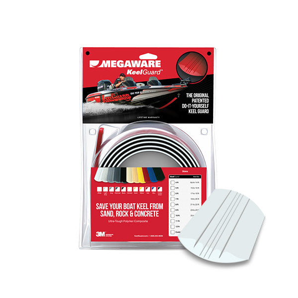 Keel Guard Self Adhesive Polymer Keel Protector, 5' Keel Guard, White