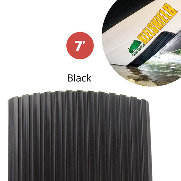 Keel Shield Gator Guard, KeelShield Self Adhesive Hull Protector, 7' Keel Guard, Black