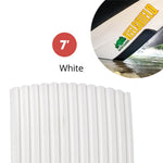 Keel Shield Gator Guard, KeelShield Self Adhesive Hull Protector, 7' Keel Guard, White