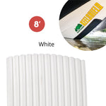 Keel Shield Gator Guard, KeelShield Self Adhesive Hull Protector, 8' Keel Guard, White