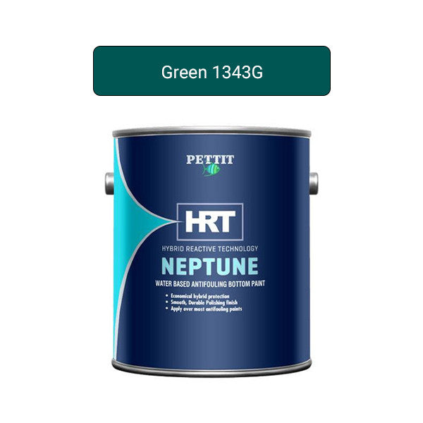 Pettit Paint, Pettit Neptune HRT Water-Based Bottom Paint, Green