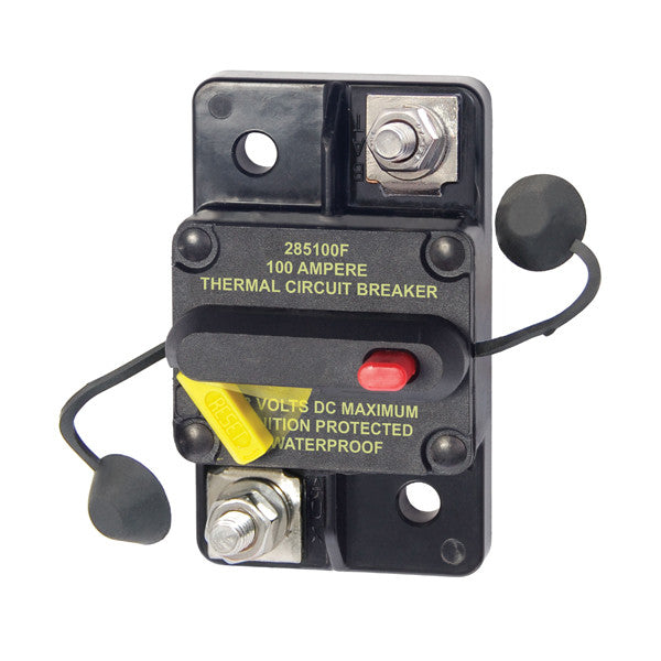 Blue Seas, Blue Sea 285 Series Surface Mount Circuit Breaker, 100 Amps