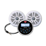 Boss Audio MCKGB350 Marine Gauge Style Radio w/ Speakers, White
