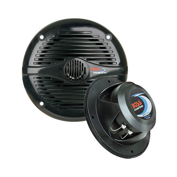 Boss Audio 5.25" Round 2-Way Marine Speakers, Black