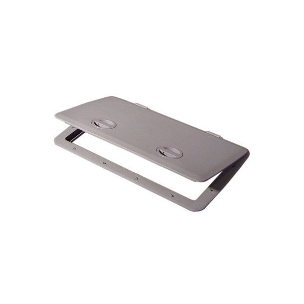 Tempress Cam Hatch w/o Lock - Dark Grey, 13" x 23"