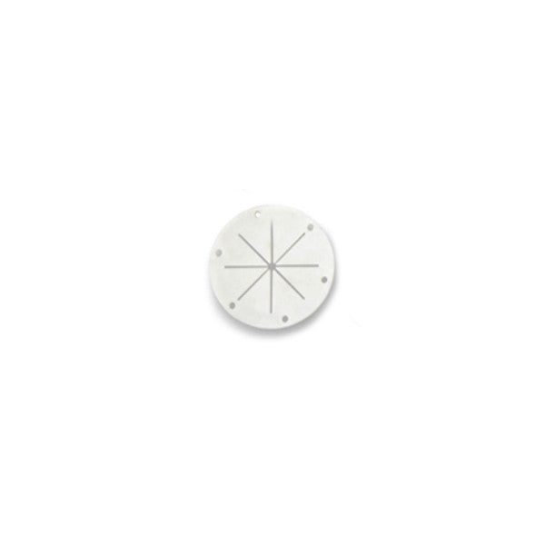 Whitecap Industries, Whitecap White Rubber Utility Grommet (Pair), 4" O.D.
