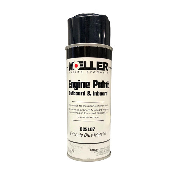 Moeller Marine, Moeller Engine Paint - Johnson/Evinrude, Evinrude Blue Metallic