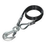 Tie Down Engineering, Tie Down Black Vinyl Coated Trailer Safety Cables, Class 4 7,000#
