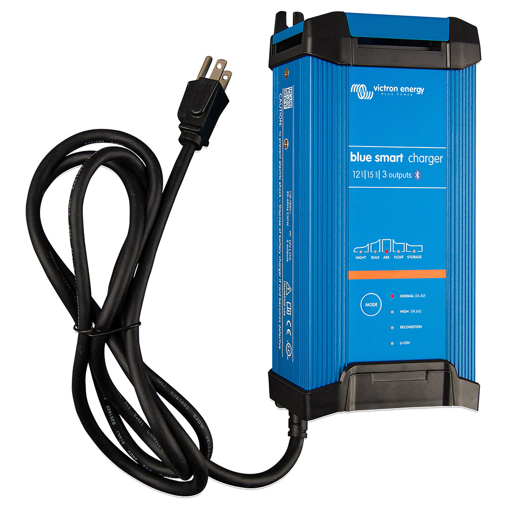 Victron Energy, Victron Blue Smart IP22 12VDC 15A 3 Bank 120V Charger - (UL 1236)