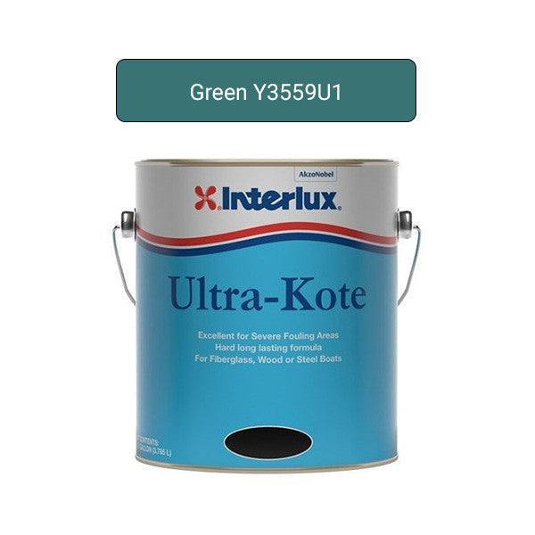Interlux Paint, Interlux Ultra-Kote Hard Antifouling Bottom Paint, Green